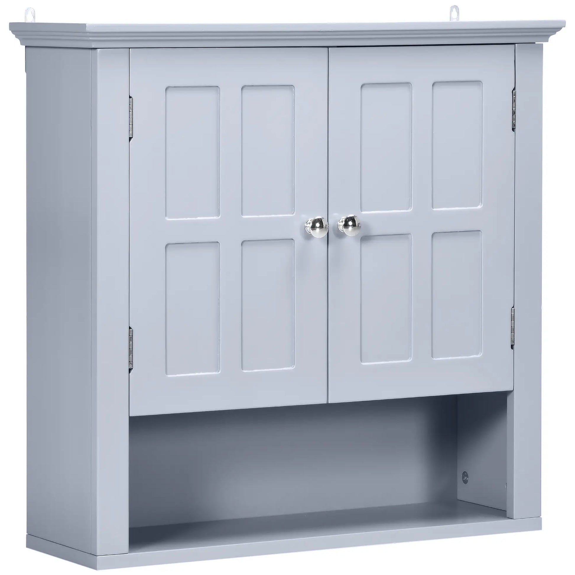 Wall Cabinet, Medicine Cabinet, Over Toilet, Adjustable Shelf, 2 Doors, Gray Wall Mounted Cabinets Grey at Gallery Canada