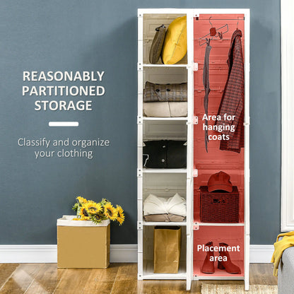 Portable Wardrobe Closet, Folding Clothes Storage Organizer, White Clothing Storage at Gallery Canada