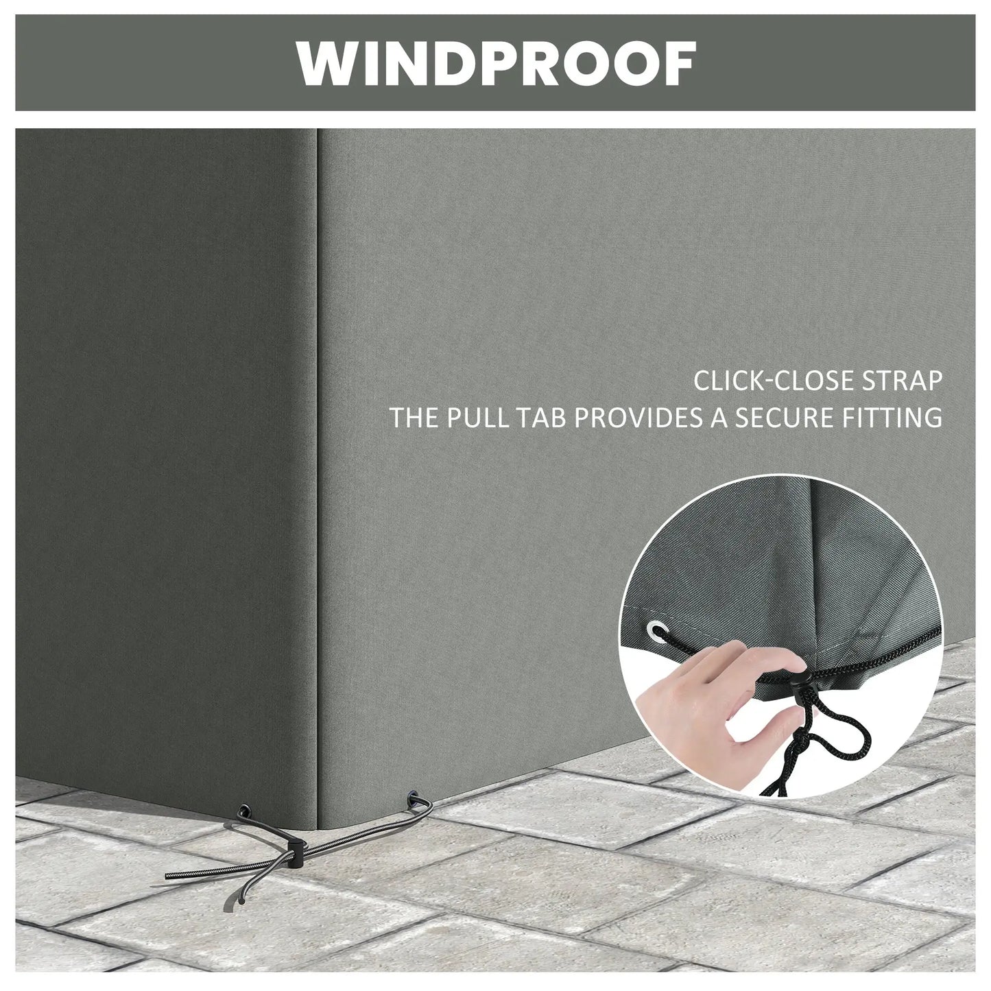 Waterproof Outdoor Furniture Cover, 108" x 80" x 35", Charcoal Grey Patio Furniture Covers at Gallery Canada