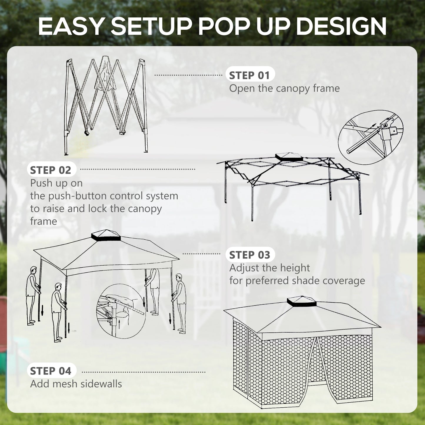 11' x 11' Pop Up Canopy, 2-Tier Soft Top Shelter Tent, Grey Pop Up Canopies at Gallery Canada