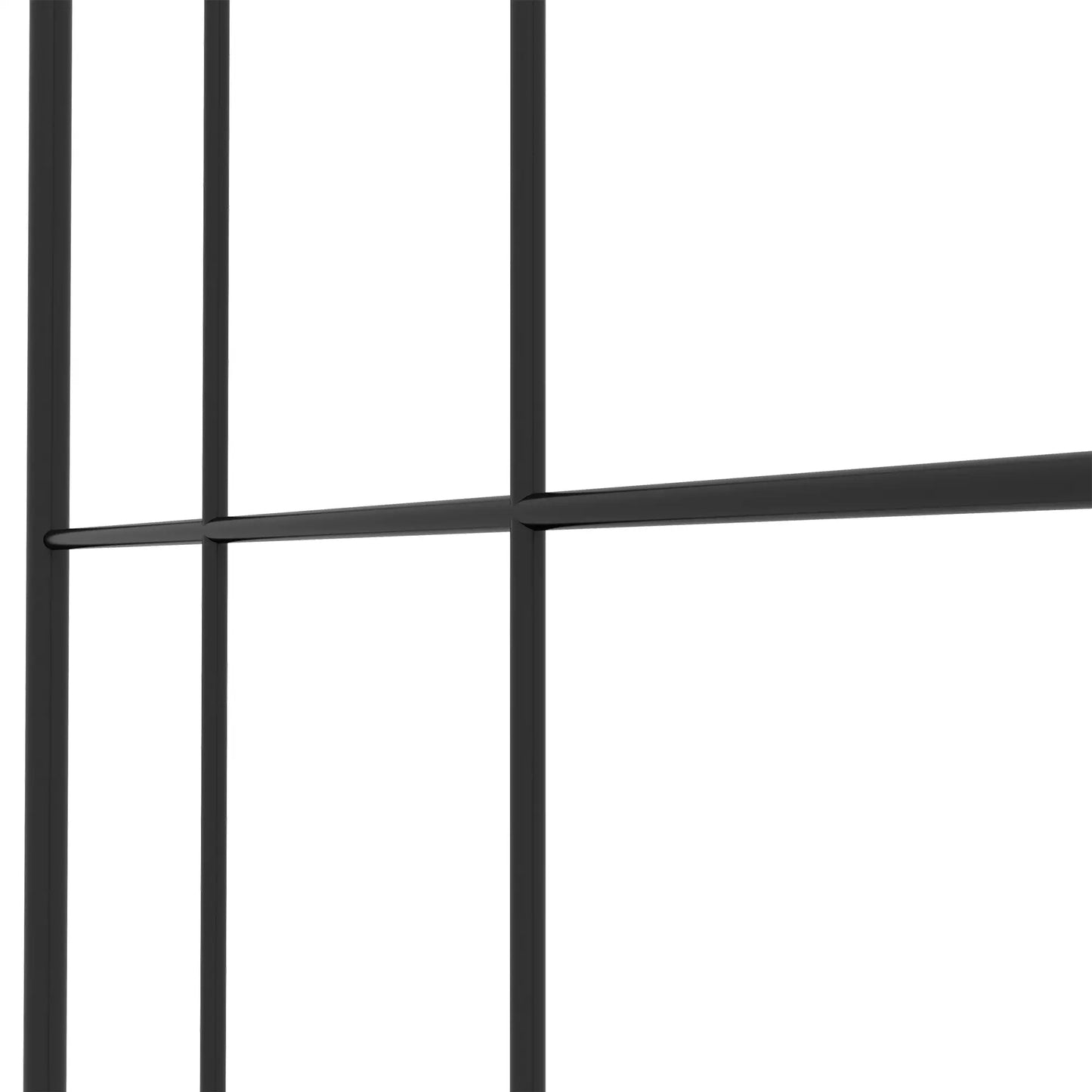 Metal Garden Trellis, Pack of 2, Arched Grid, 20" x 47", Black Plant Stands at Gallery Canada