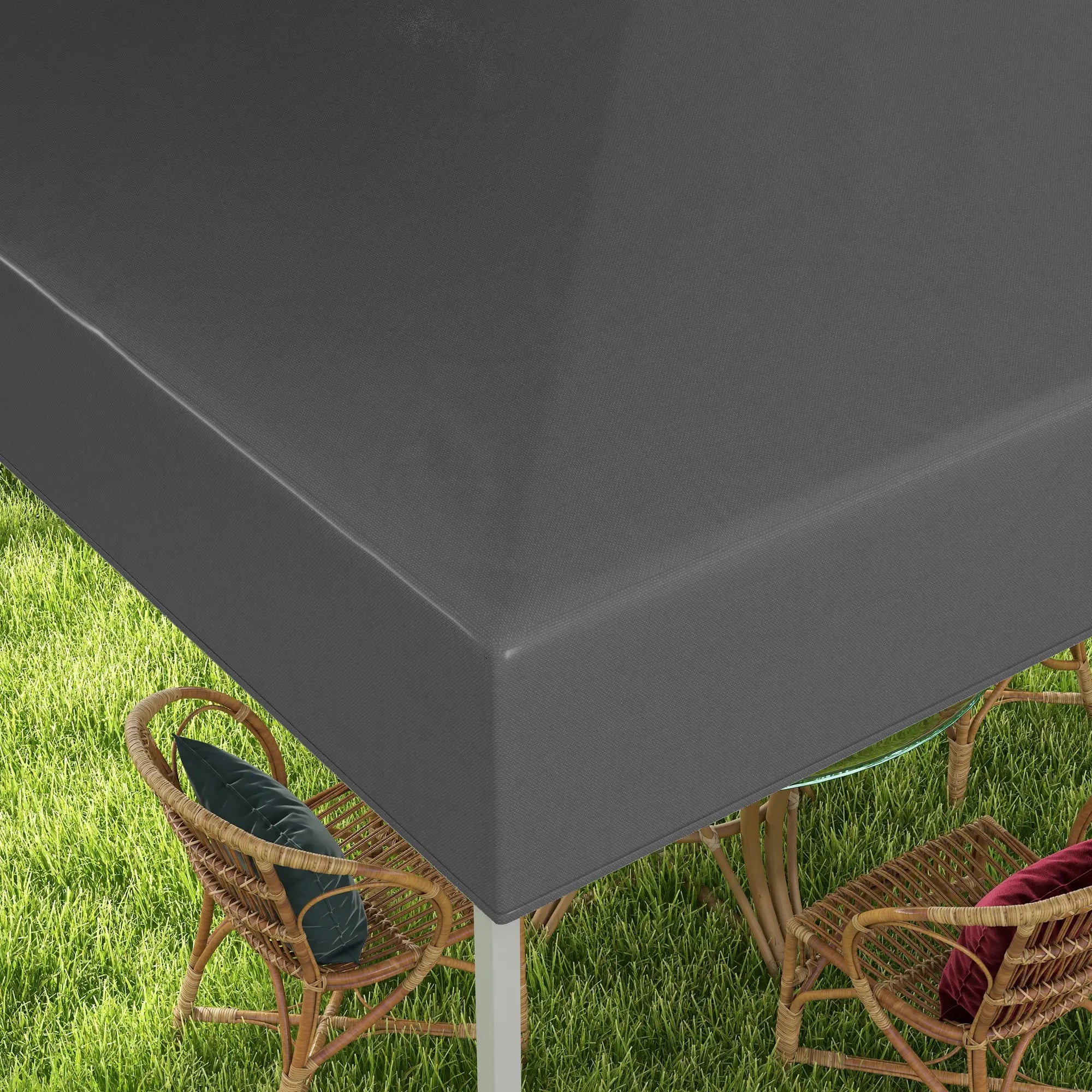 10' x 10' Pop Up Canopy Tent, Airy Top Vents, Wheeled Carry Bag, Dark Grey Pop Up Canopies at Gallery Canada