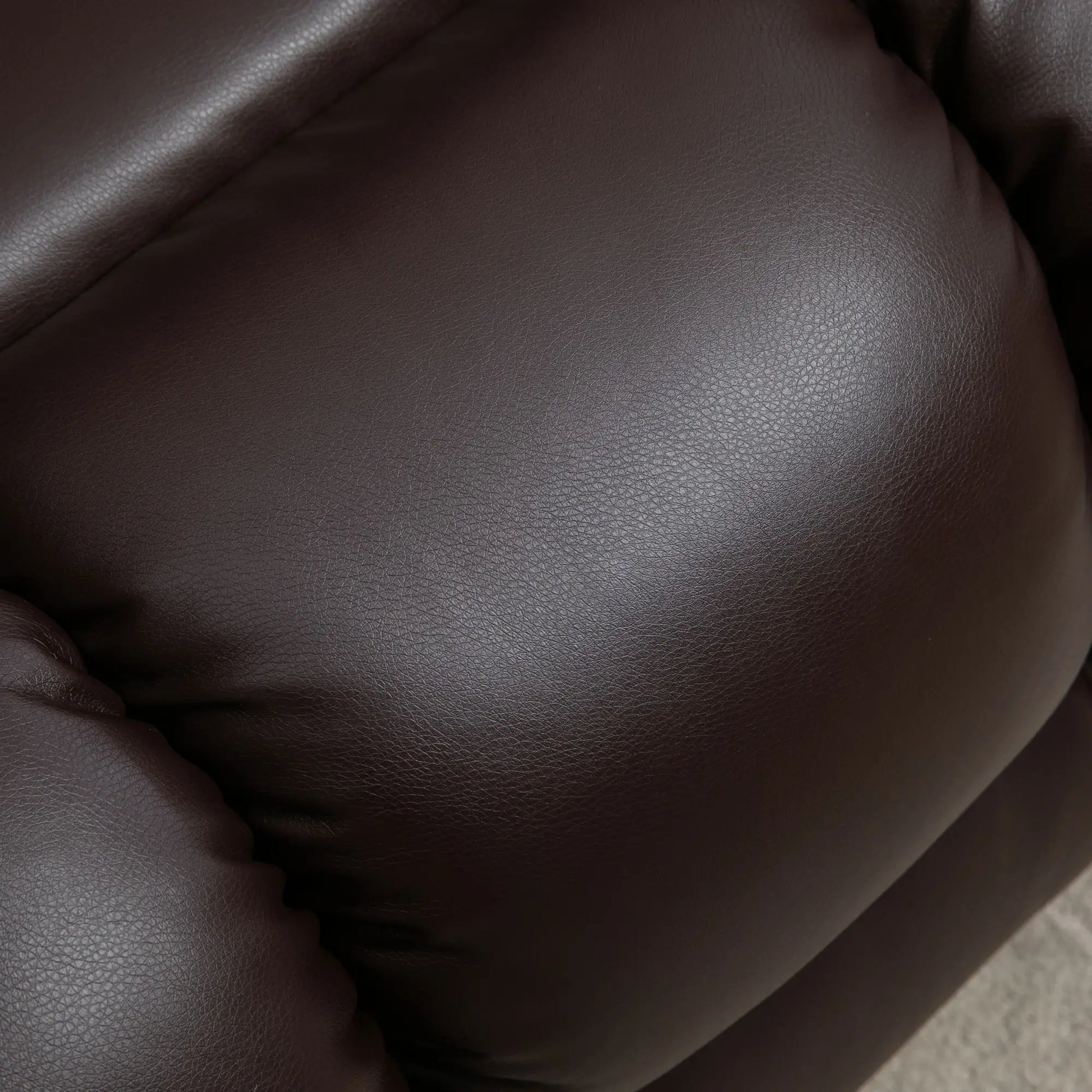 Electric Power Lift Chair, PU Leather Recliner Sofa with Footrest, Remote Control and Cup Holders, Brown Electric Power Lift Chairs at Gallery Canada