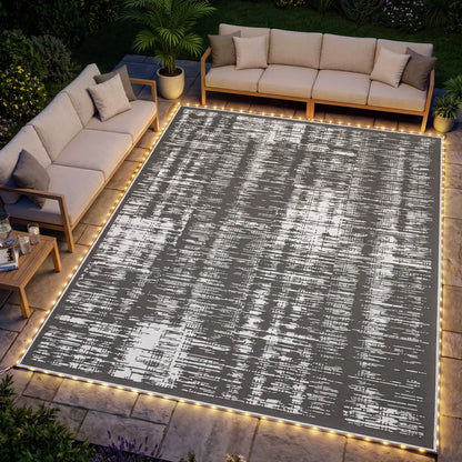 Waterproof Outdoor Camping Rug With LED Lights, 12' x 9' Outdoor Reversible Rugs at Gallery Canada