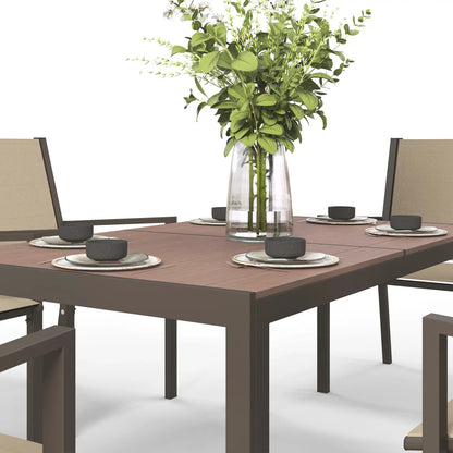 7-Piece Outdoor Dining Set With Rectangular Table & 6 Stackable Chairs Outdoor Dining Sets at Gallery Canada
