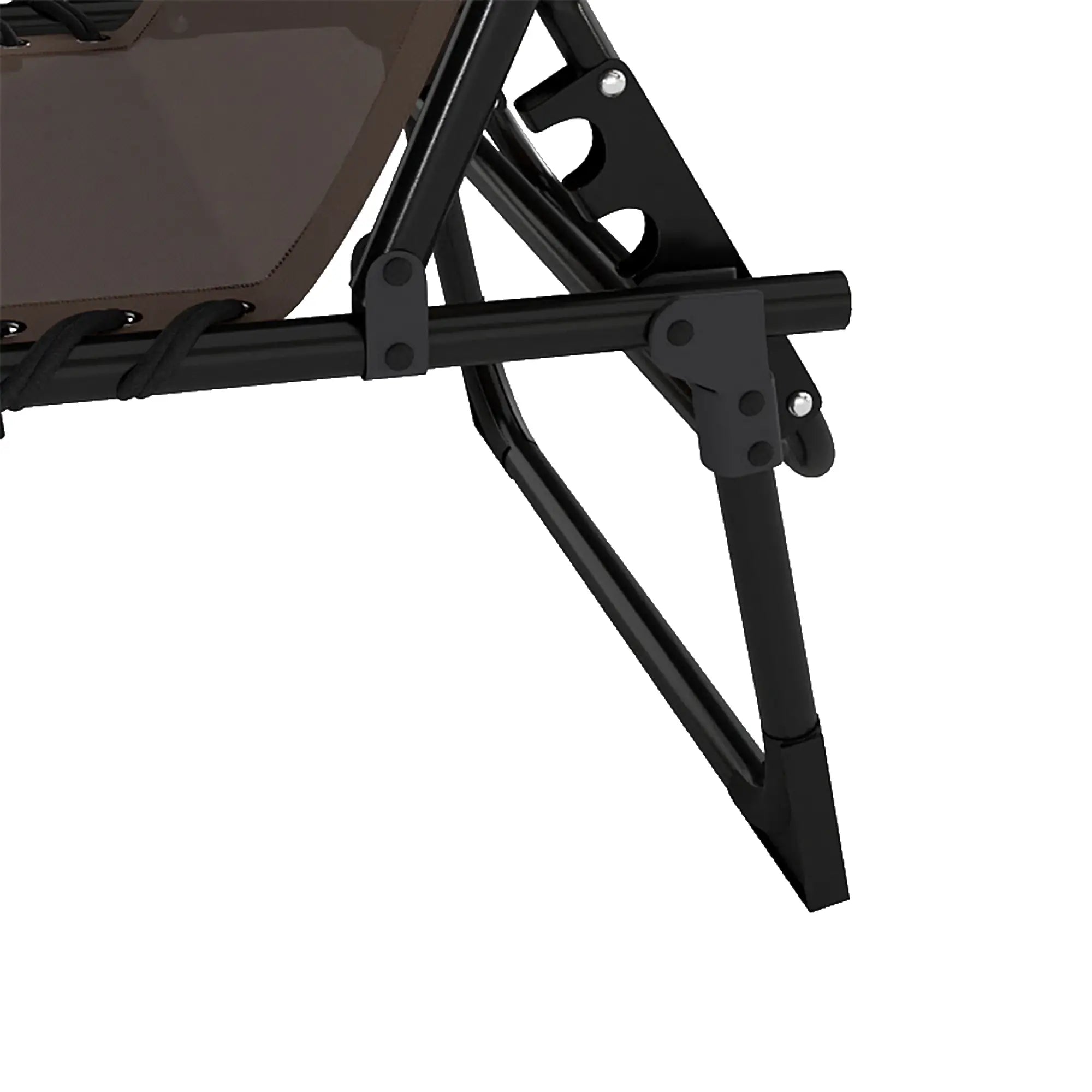 Outdoor Folding Chaise Lounge, Adjustable Backrest, Removable Pillow, Brown Lounger Chairs at Gallery Canada