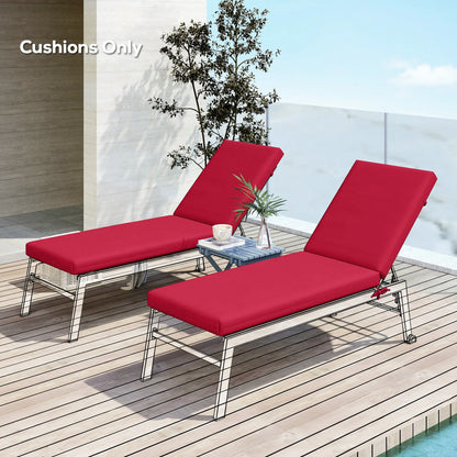 Patio Chair Cushion Set, 2-Piece, With Ties, Wine Red Patio Chair Cushions at Gallery Canada
