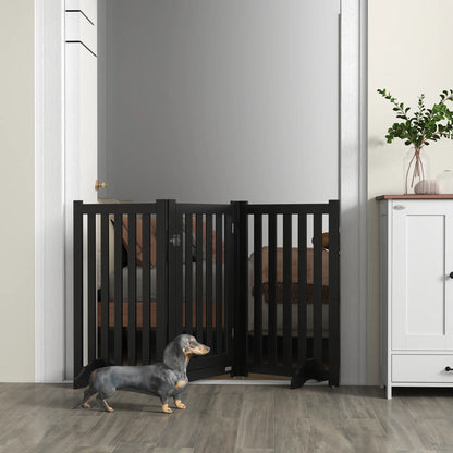 3-Panel Foldable Dog Gate, Medium Size, Black Houses, Kennels & Pens at Gallery Canada