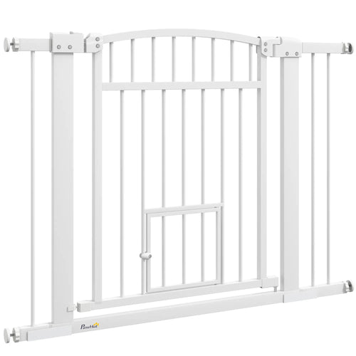 30-41 Inch Extra Wide Pet Gate, Small Door, 30 Inch H, 3 and 5.5 Inch Extensions
