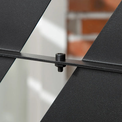 Metal Outdoor Privacy Screen, 48" x 78" H, Freestanding Garden Panel, Banana Leaf Side Awnings at Gallery Canada