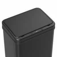 10.6 Gal (40 L) Poubelle Automatique, Couvercle à Fermeture Douce, Noir