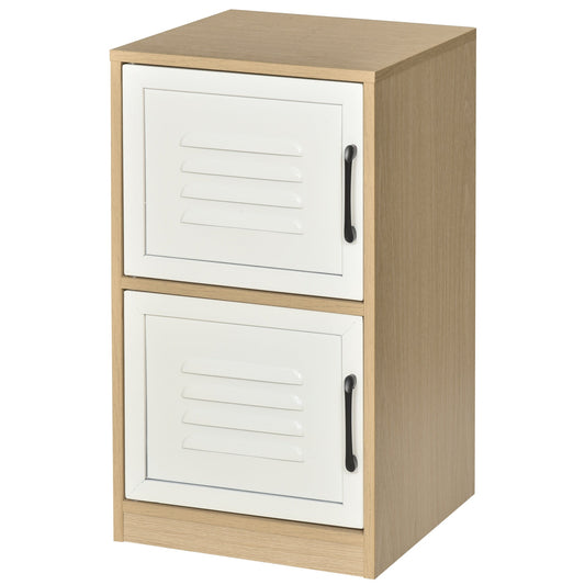 Home Office File Cabinet with 2 Drawers Wooden Steel Metal Vertical File Cabinet - Gallery Canada