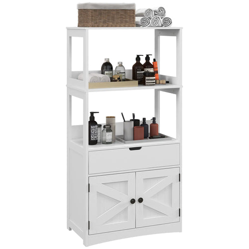 Farmhouse Bathroom Storage Cabinet, Linen Cabinet, 23.5