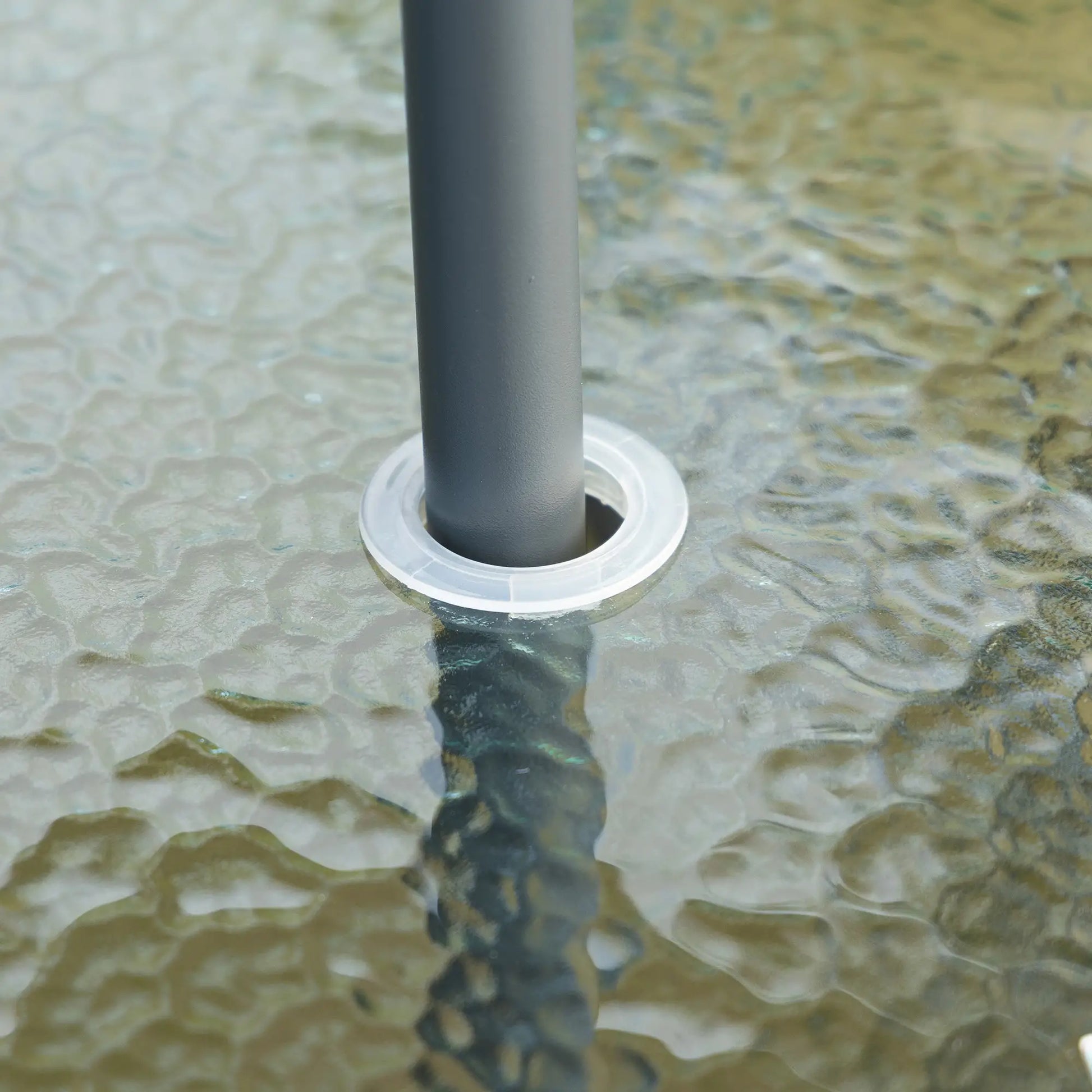 5-Piece Patio Dining Set, 4 Folding Chairs, Glass Tabletop, Black Outdoor Dining Sets at Gallery Canada