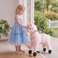 Licorne à Monter Jouet pour Filles 2-5 Ans, Licorne à Monter, Rose