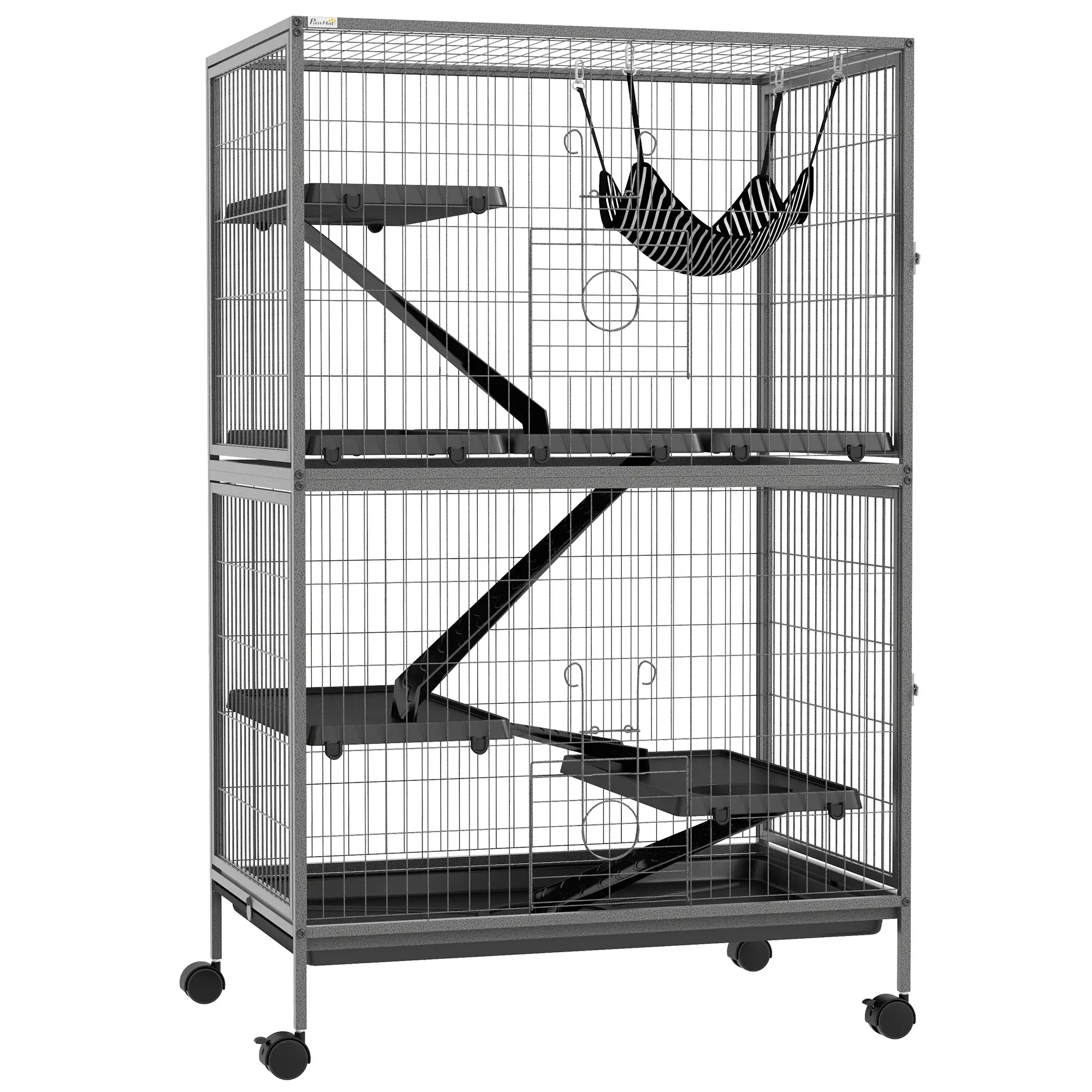 5-Tier Rolling Small Animal Cage, Guinea Pig, Ferret, Chinchilla, Rabbit Houses & Habitats at Gallery Canada