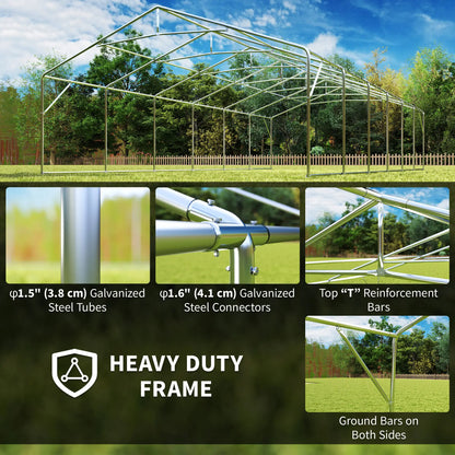 40'x20' Heavy Duty Party Tent, Removable Sidewalls, White Canopy Tents at Gallery Canada