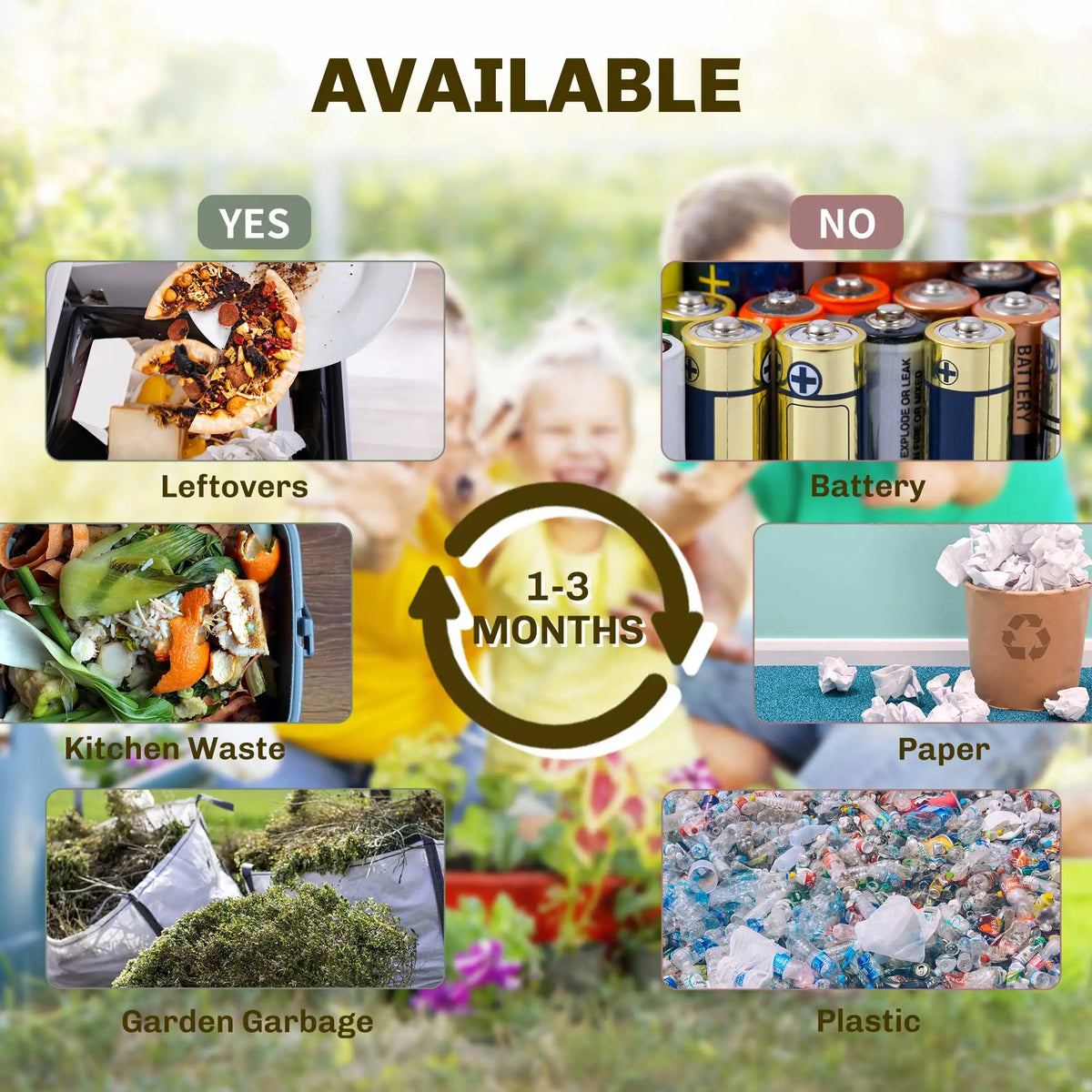 Rotating Composter Bin, 17 Gallon, Yellow Outdoor Compost Bin at Gallery Canada