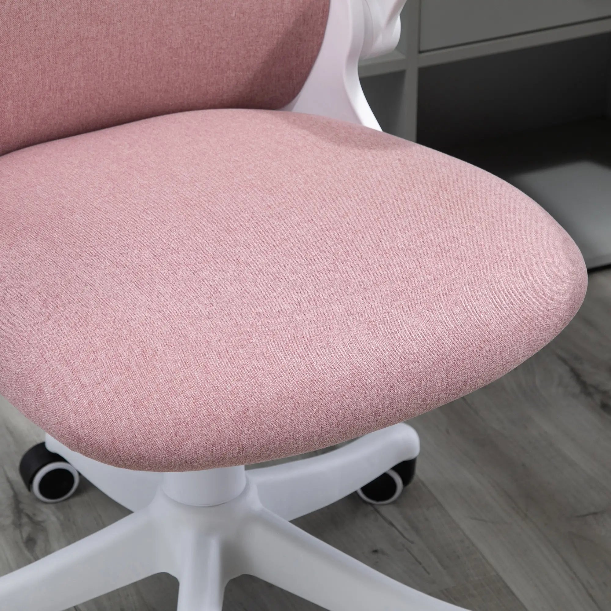 360° Swivel Office Chair, Breathable Fabric, Flip-Up Arms, Adjustable Height, Pink Task Chairs at Gallery Canada
