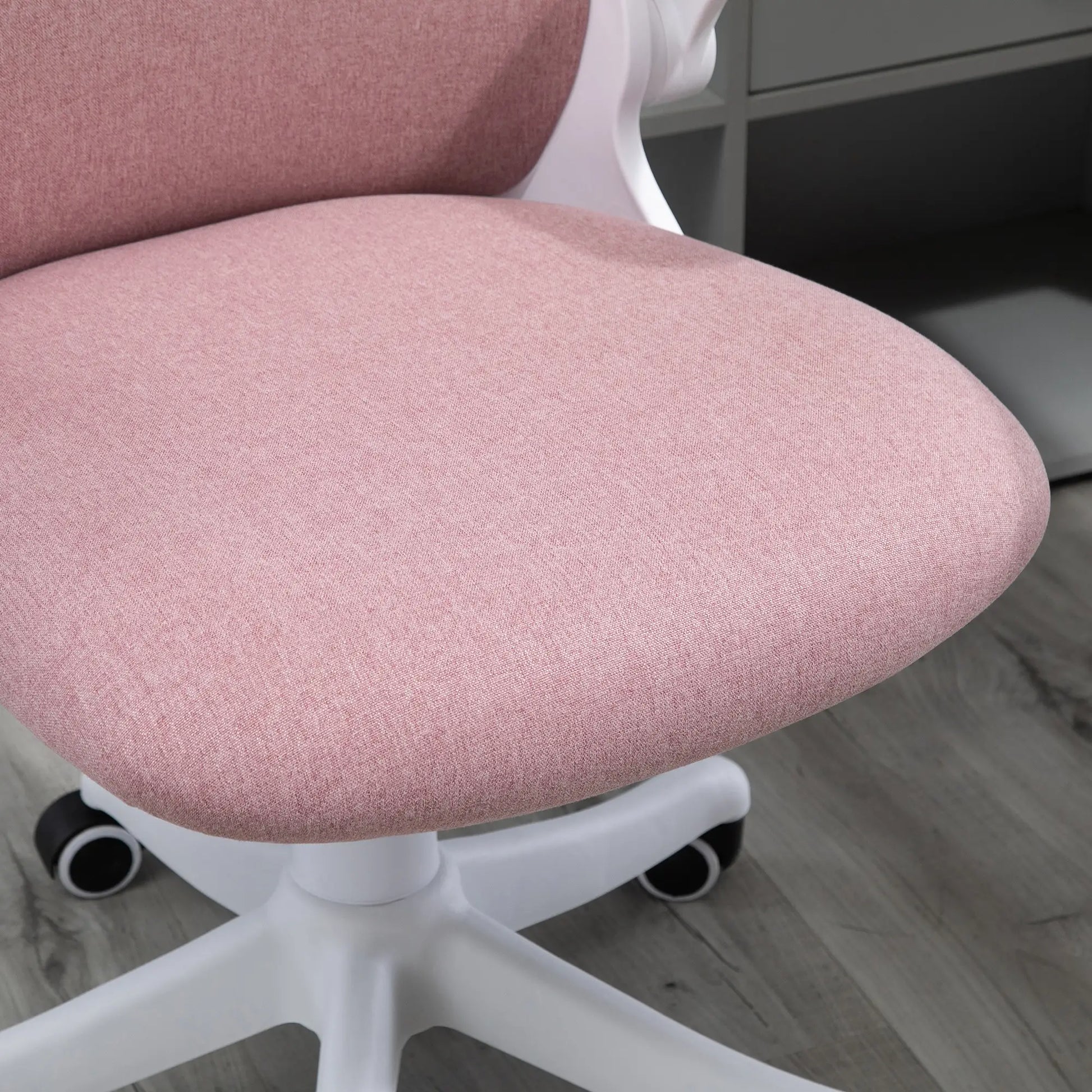 360° Swivel Office Chair, Breathable Fabric, Flip-Up Arms, Adjustable Height, Pink Task Chairs at Gallery Canada