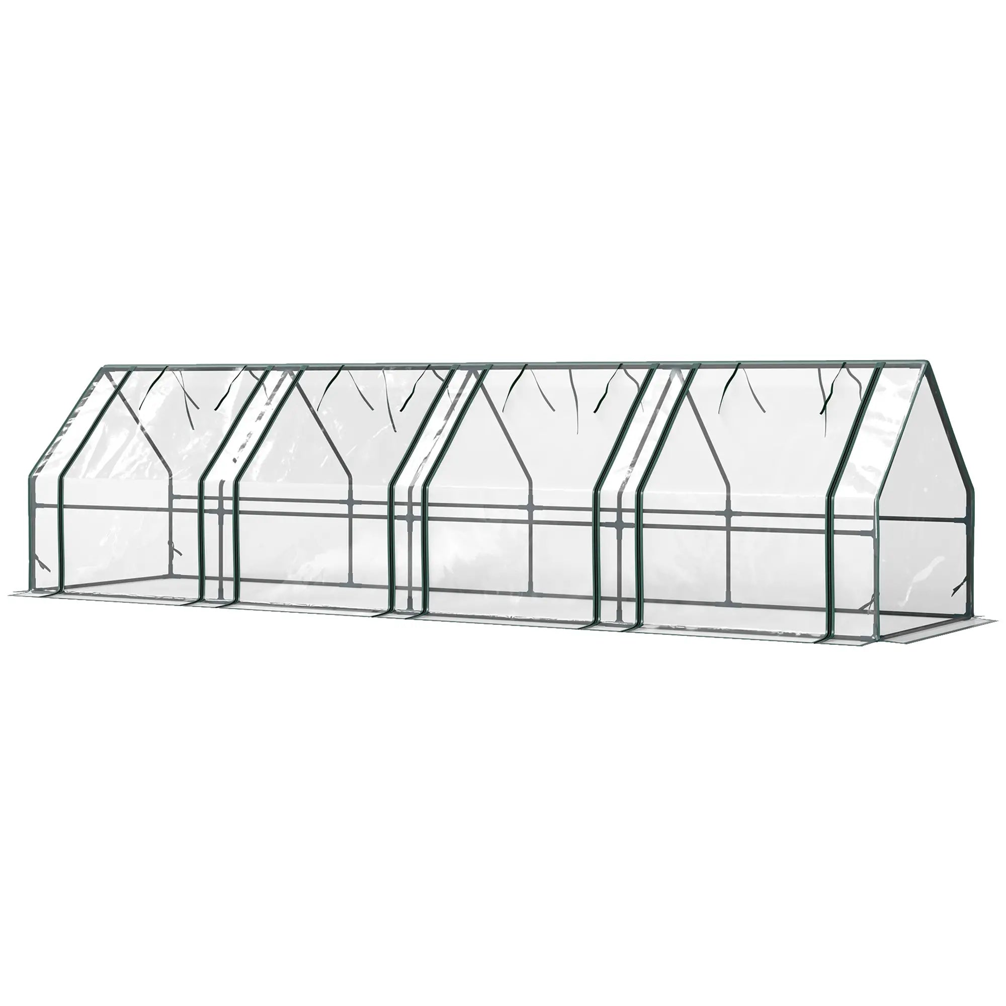 Portable Mini Greenhouse, Growing Tent, w/ Zippered Doors, Clear Greenhouses Clear at Gallery Canada