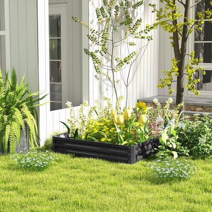 4' x 4' x 1' Galvanized Steel Raised Garden Bed, Grey Galvanized Planter Boxes at Gallery Canada