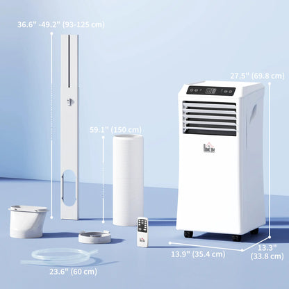 10,000BTU Portable Air Conditioner, Dehumidifier, 2 Speed Fans, 24H Timer, White Air Conditioner at Gallery Canada