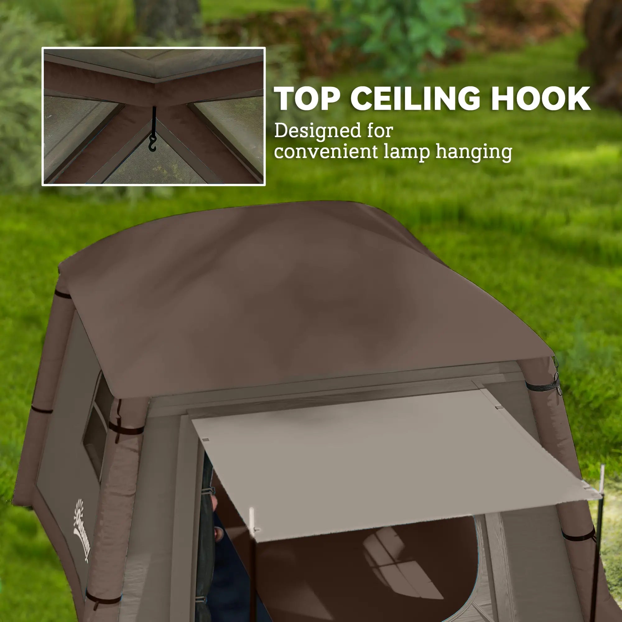 Inflatable Camping Tent, 1-2 Person, Khaki and Brown Camping Tents at Gallery Canada