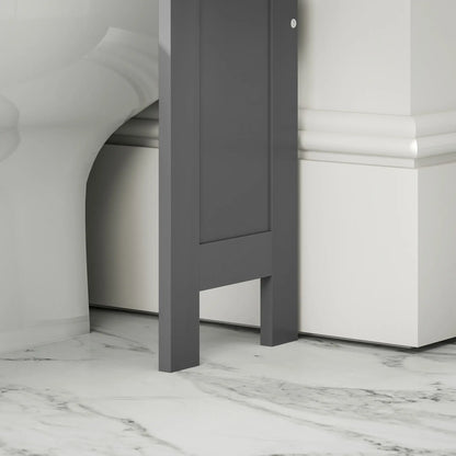 Modern Over Toilet Storage, Bathroom Cabinet with Shelves, Double Door, Grey Bathroom Cabinets at Gallery Canada