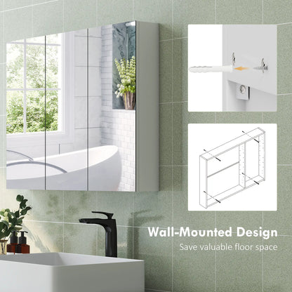 Three Mirror Bathroom Medicine Cabinet, White Mirror Medicine Cabinets at Gallery Canada