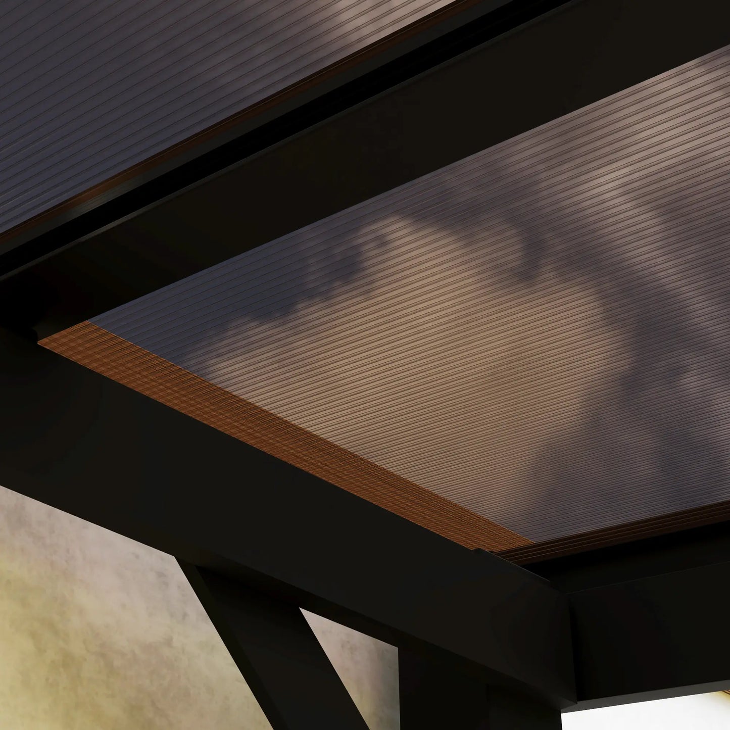 10' x 10' Hardtop Gazebo, Wall Mounted Free Standing, UPF 50+ Waterproof Polycarbonate Roof Pergolas at Gallery Canada