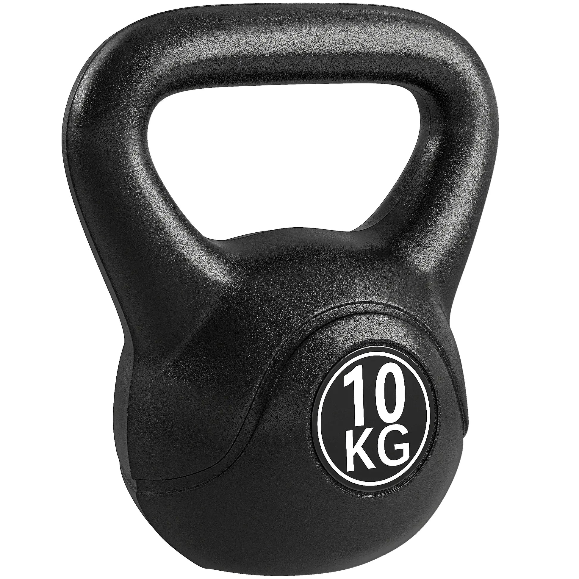 22lb Fitness Kettlebell, Plastic Exercise Weight, Sand Filled, Noise Reduction Strength Training Equipment at Gallery Canada