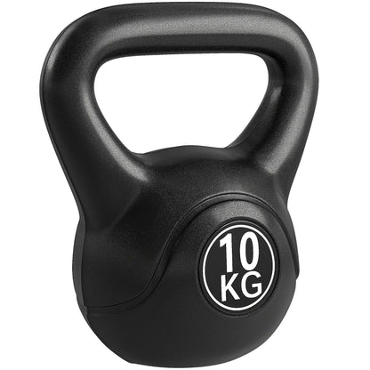 22lb Fitness Kettlebell, Plastic Exercise Weight, Sand Filled, Noise Reduction Strength Training Equipment at Gallery Canada