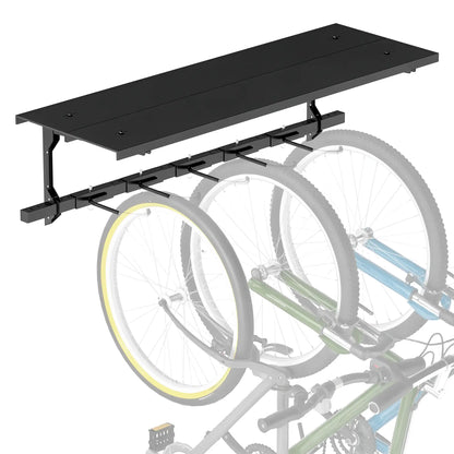 Wall Mount Bike Storage Rack for 5 Bikes, Adjustable Hooks, Black Bike Parking Stands at Gallery Canada