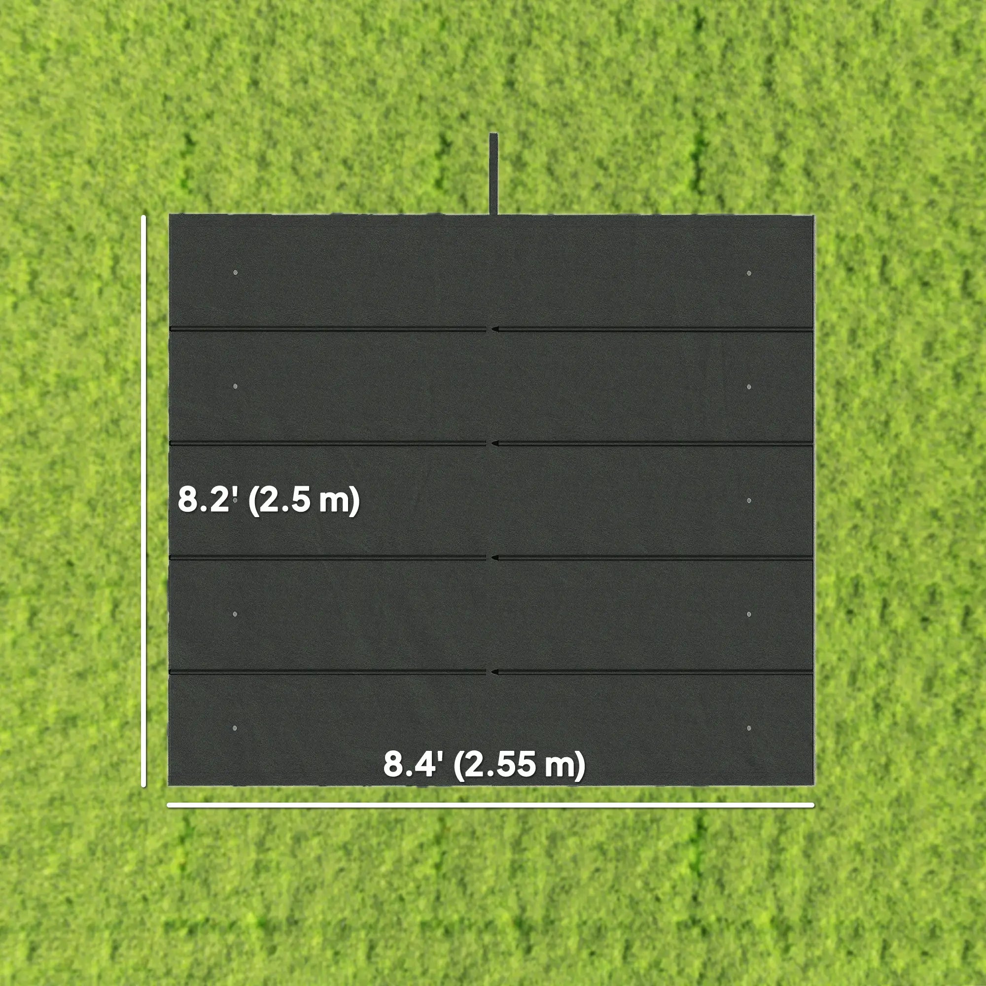 Retractable Pergola Canopy Replacement, 10' x 10', Dark Grey Gazebo Canopy Replacement at Gallery Canada