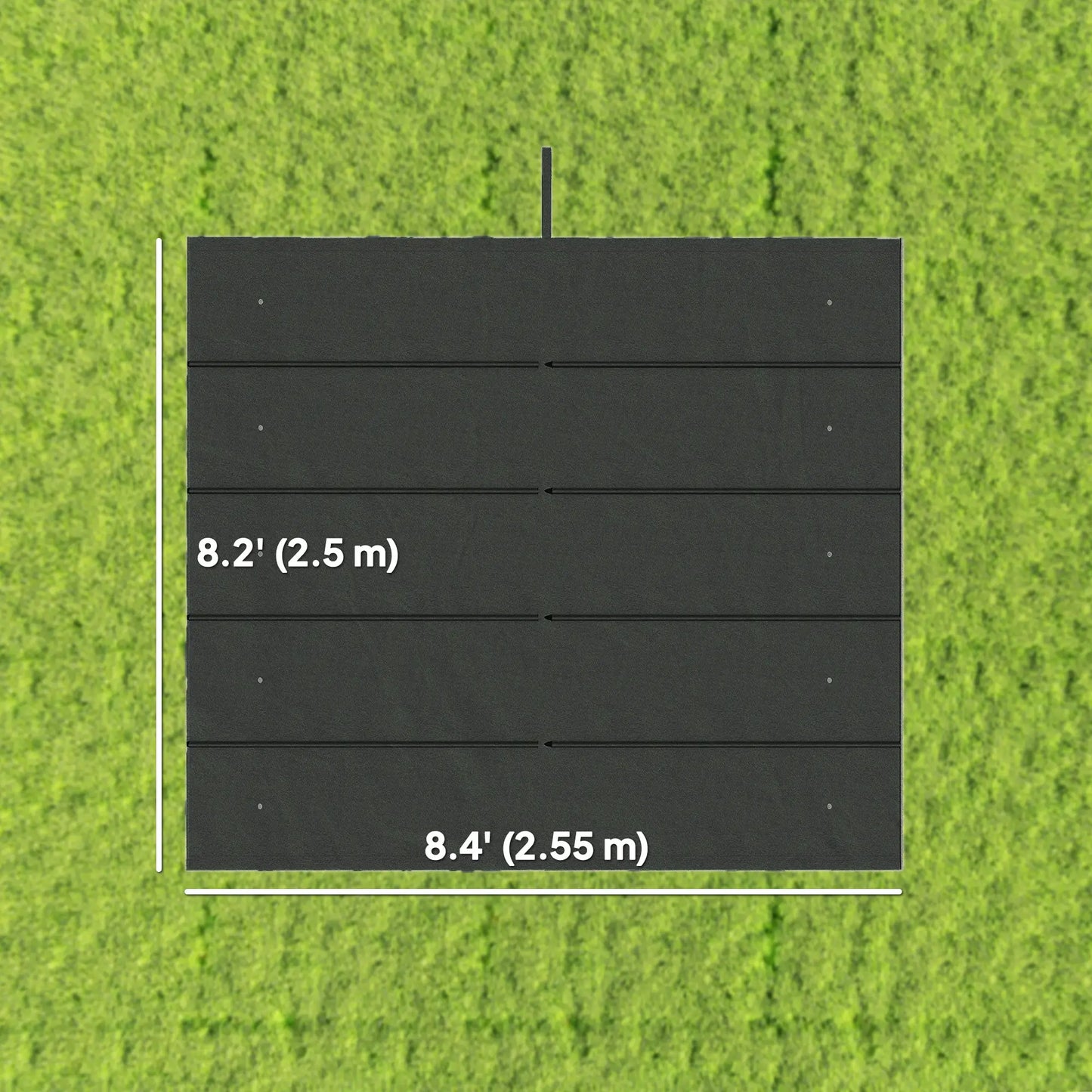 Retractable Pergola Canopy Replacement, 10' x 10', Dark Grey Gazebo Canopy Replacement at Gallery Canada