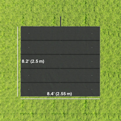 Retractable Pergola Canopy Replacement, 10' x 10', Dark Grey Gazebo Canopy Replacement at Gallery Canada