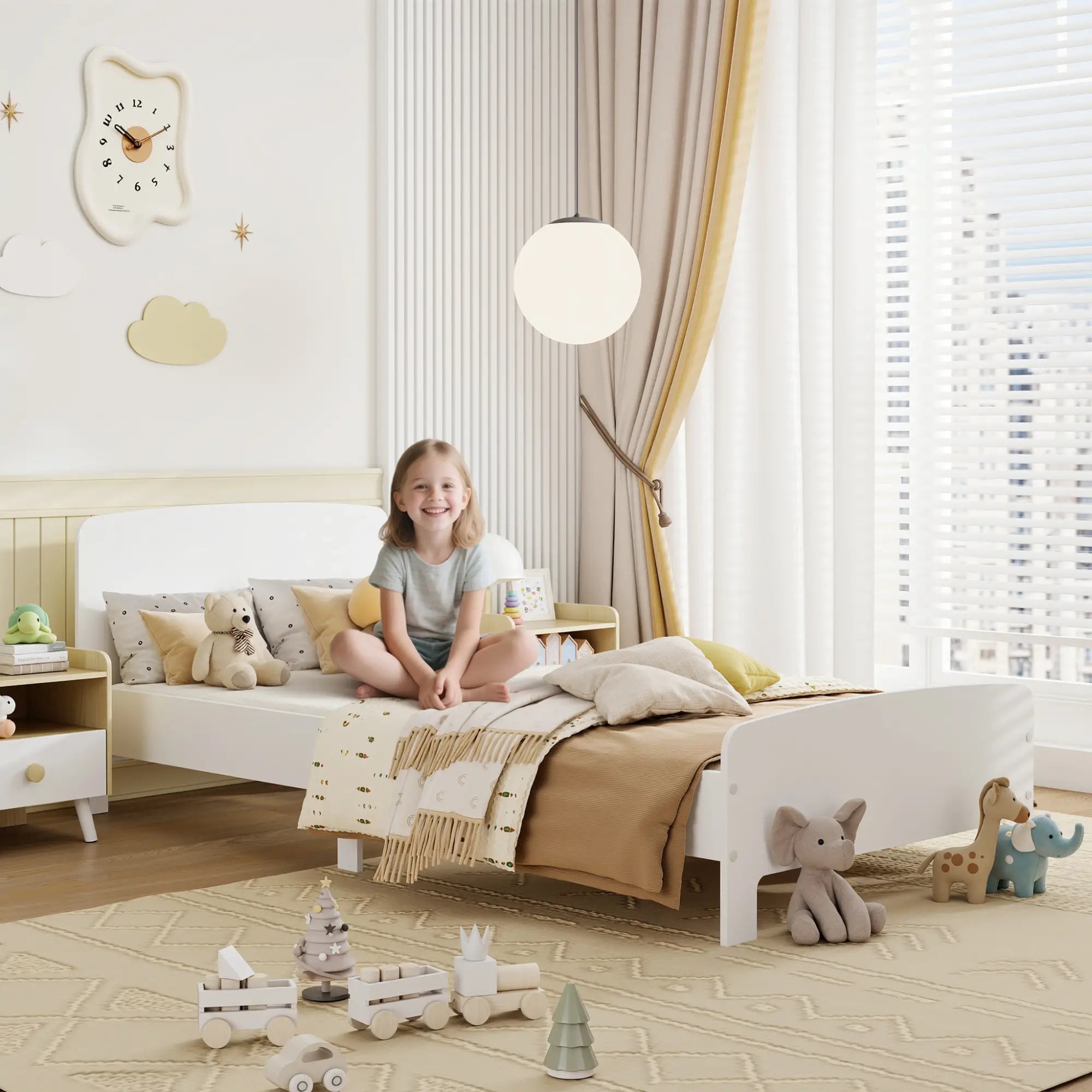 Toddler Bed Frame, 3-12 Years, White Kids Bedroom Furniture at Gallery Canada