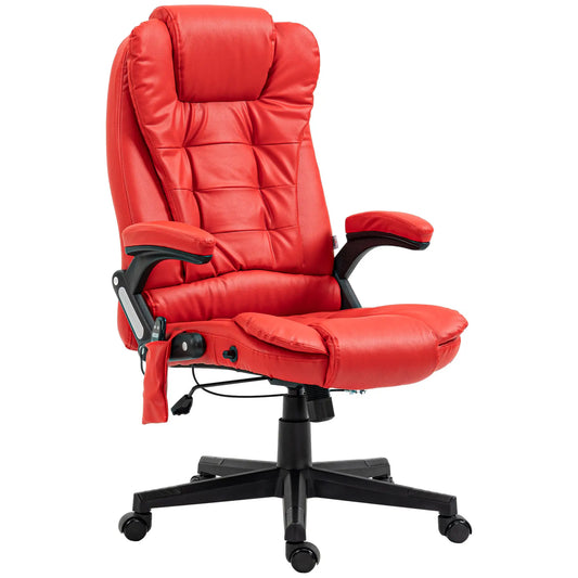 Adjustable Heated Ergonomic Massage Office Chair, High Back Faux Leather Massage Chairs Options at Gallery Canada