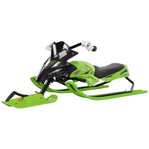 Kids Snow Sled with Padded Seat, Green