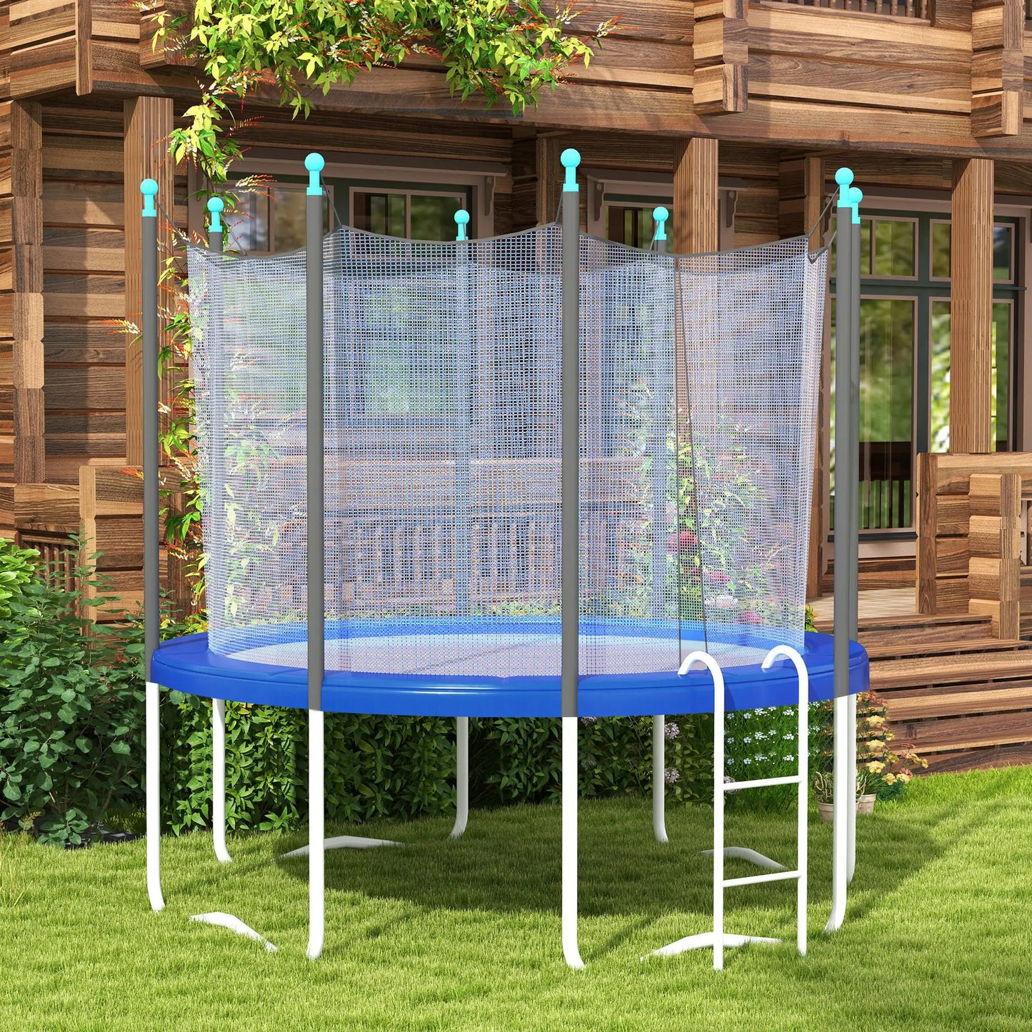 12FT Trampoline Spring Cover, Waterproof Tear-Resistant, Blue Trampolines at Gallery Canada