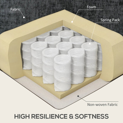 Modern Corner Couch, Right Chaise Lounge, Tufted 3-Seater Sofa, Wooden Legs, Black 3-Seater Sofas at Gallery Canada