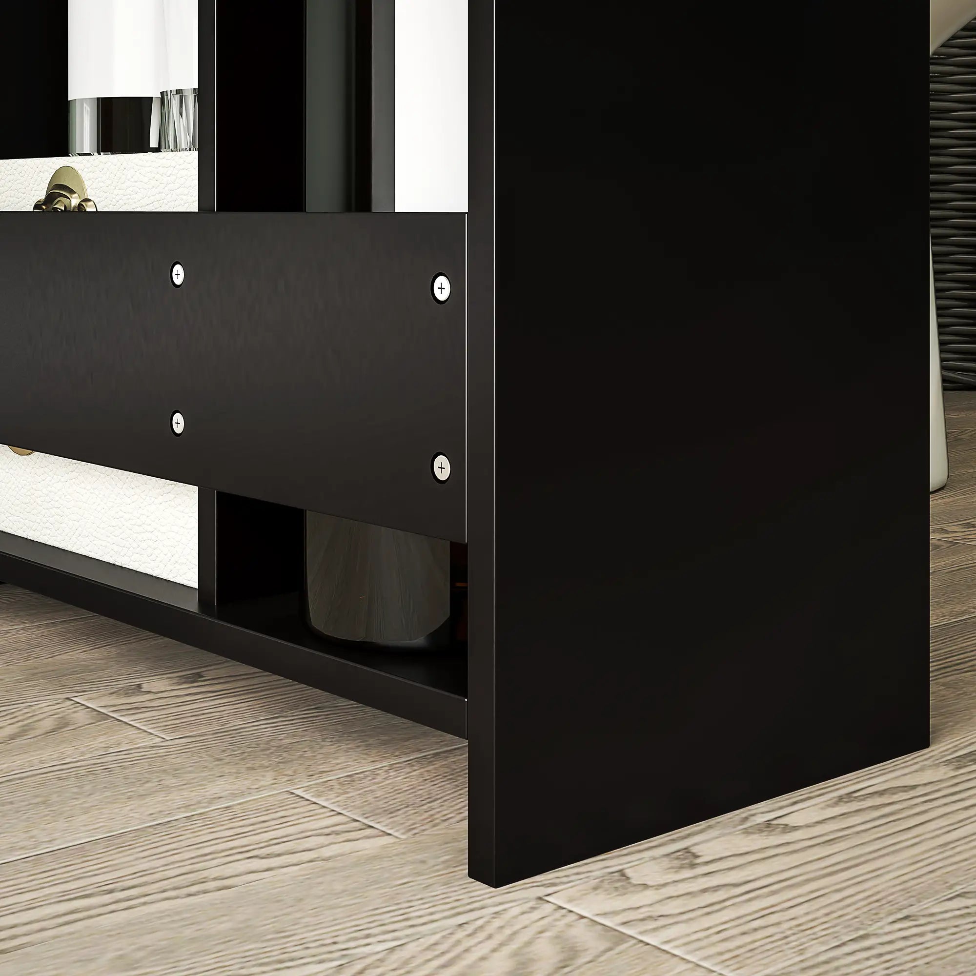 Space Saving Toilet Paper Cabinet, Narrow Bathroom Storage, Black Bathroom Cabinets at Gallery Canada