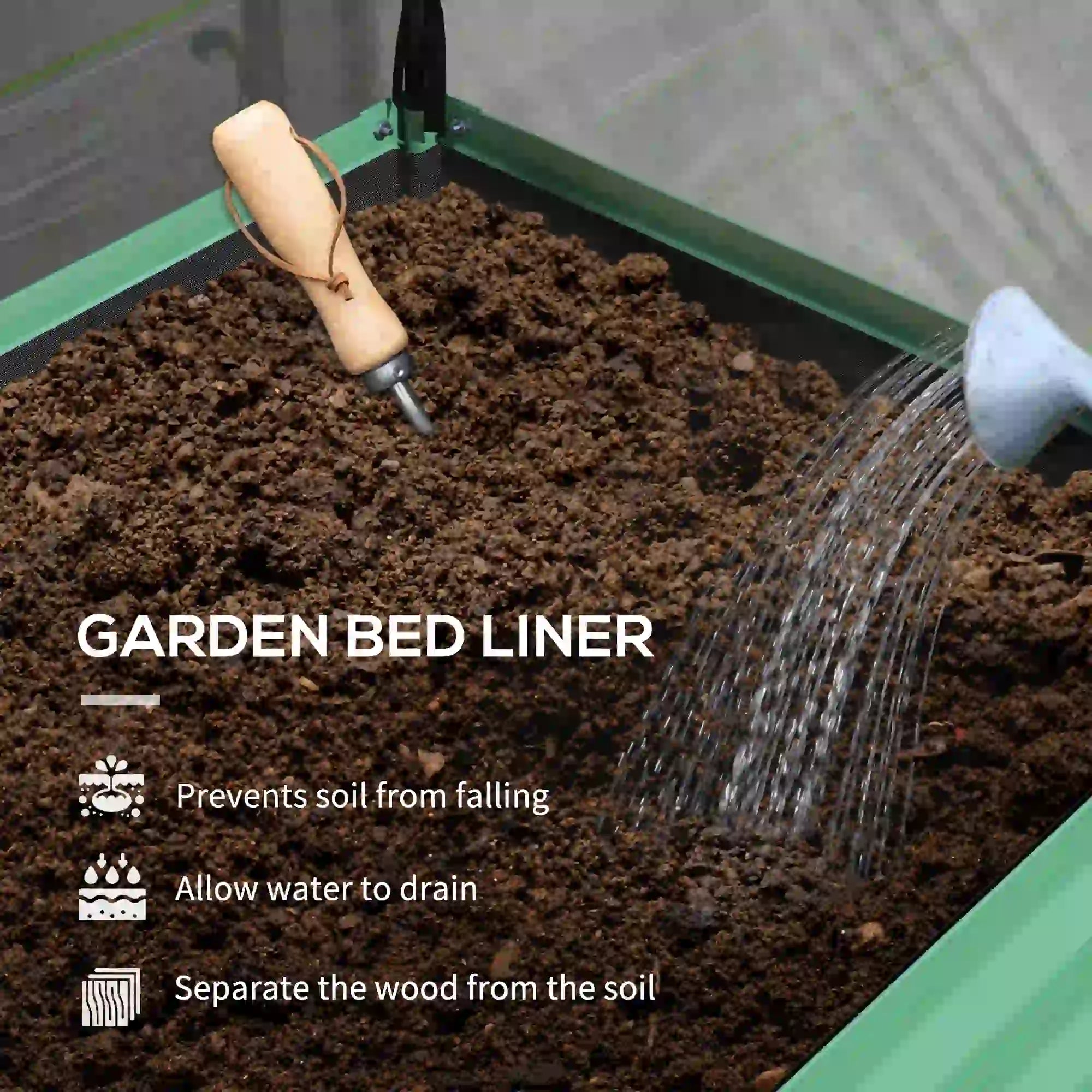 Metal Raised Garden Bed With Cover, 48 Inch, Green Elevated Garden Beds at Gallery Canada