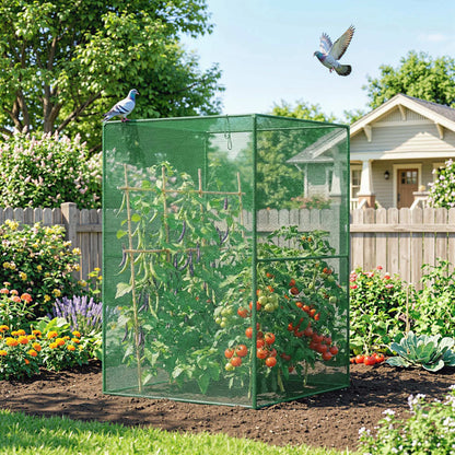4' x 4' Walk-In Greenhouse, Roll-Up Zipper Door, Dark Green Greenhouses at Gallery Canada