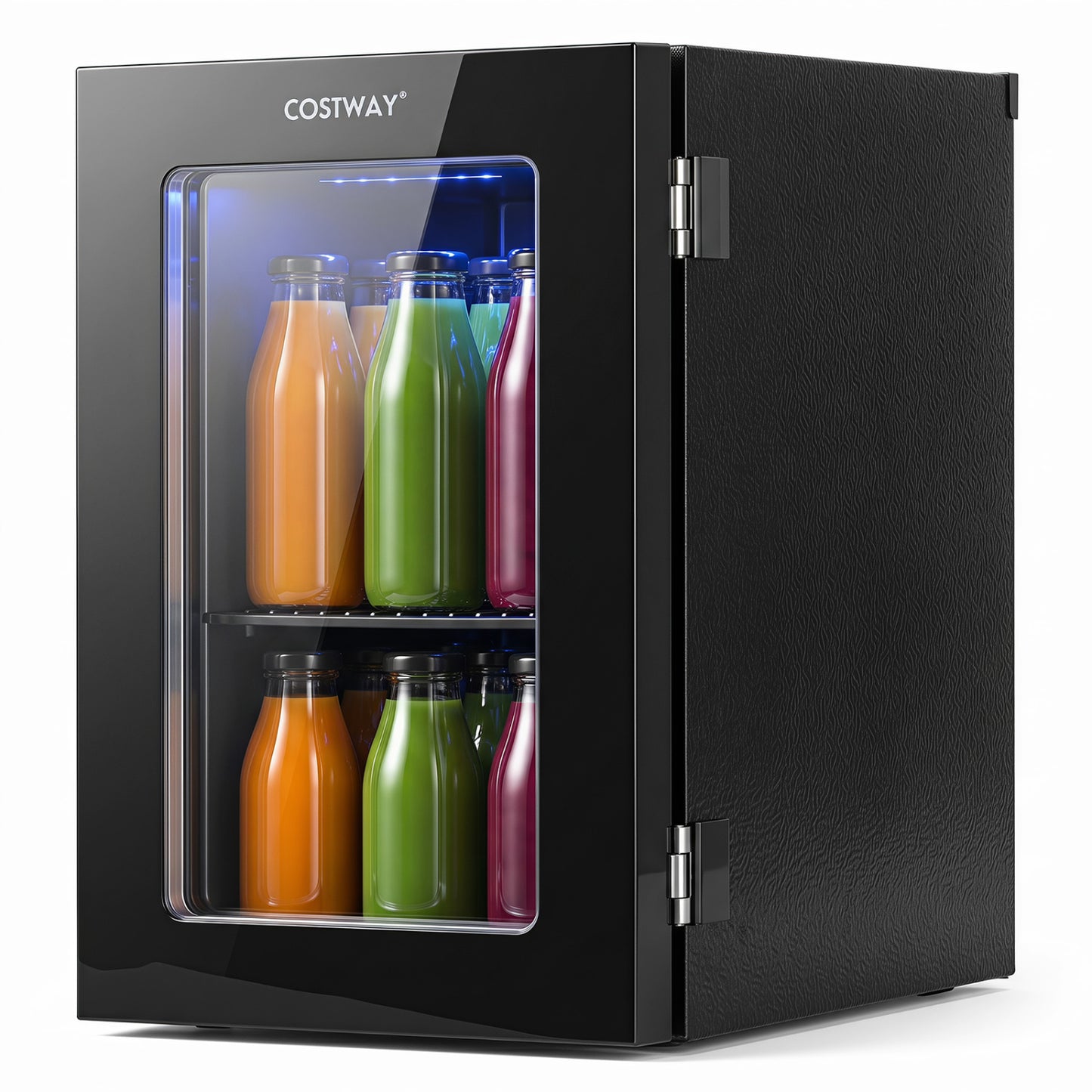 0.6 Cu.Ft Beverage Refrigerator, 24 Cans Countertop Mini Fridge, Black