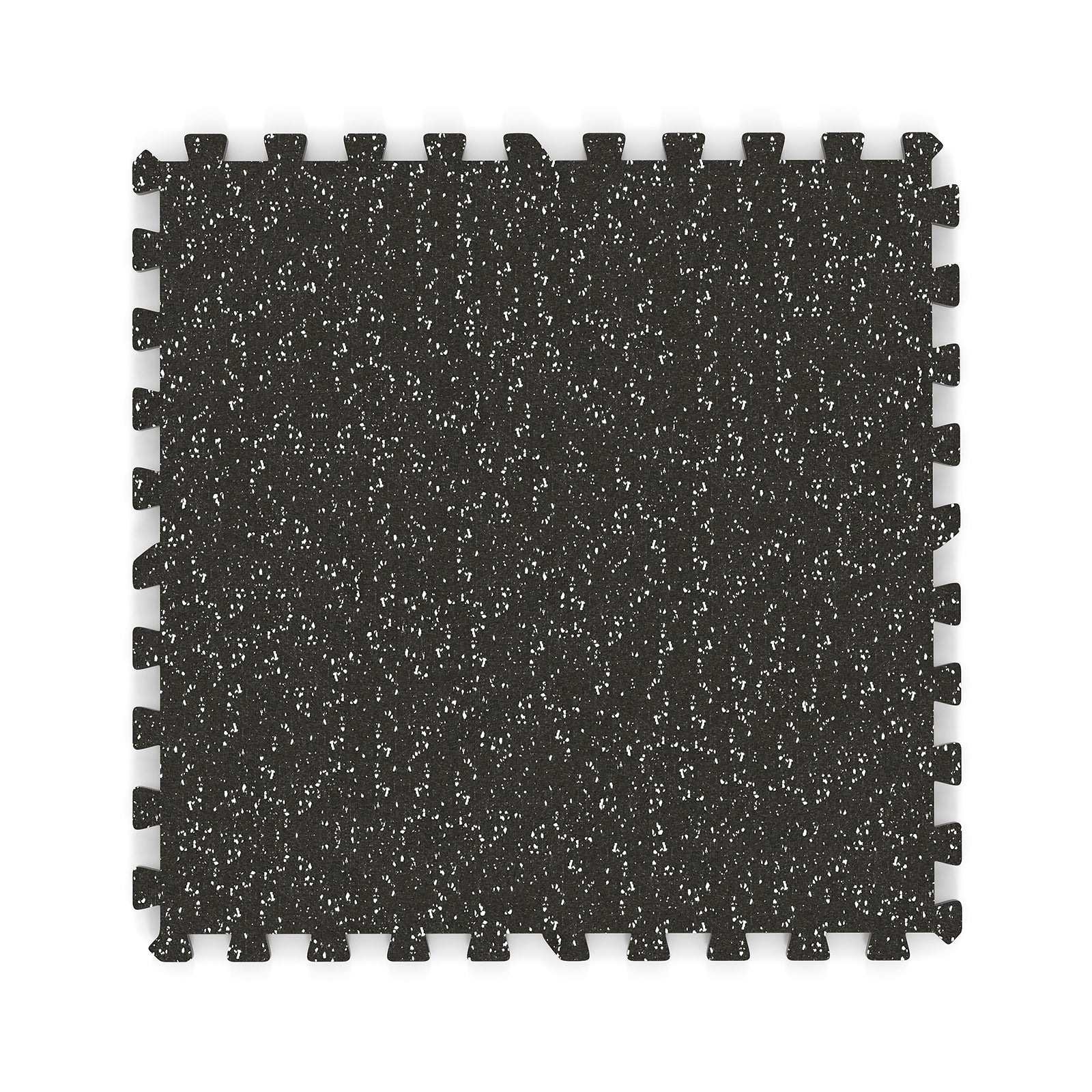 0.79 inch Thick Rubber Top Exercise Mat 48 Sq Ft with Boarders, Black Decorative Fencing & Flooring at Gallery Canada