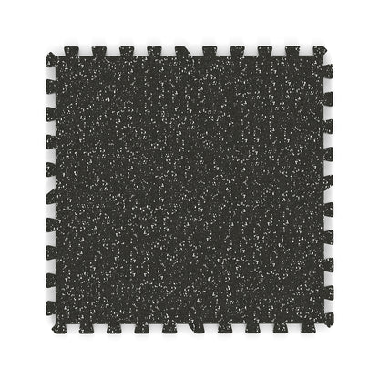 0.79 inch Thick Rubber Top Exercise Mat 48 Sq Ft with Boarders, Black Decorative Fencing & Flooring at Gallery Canada