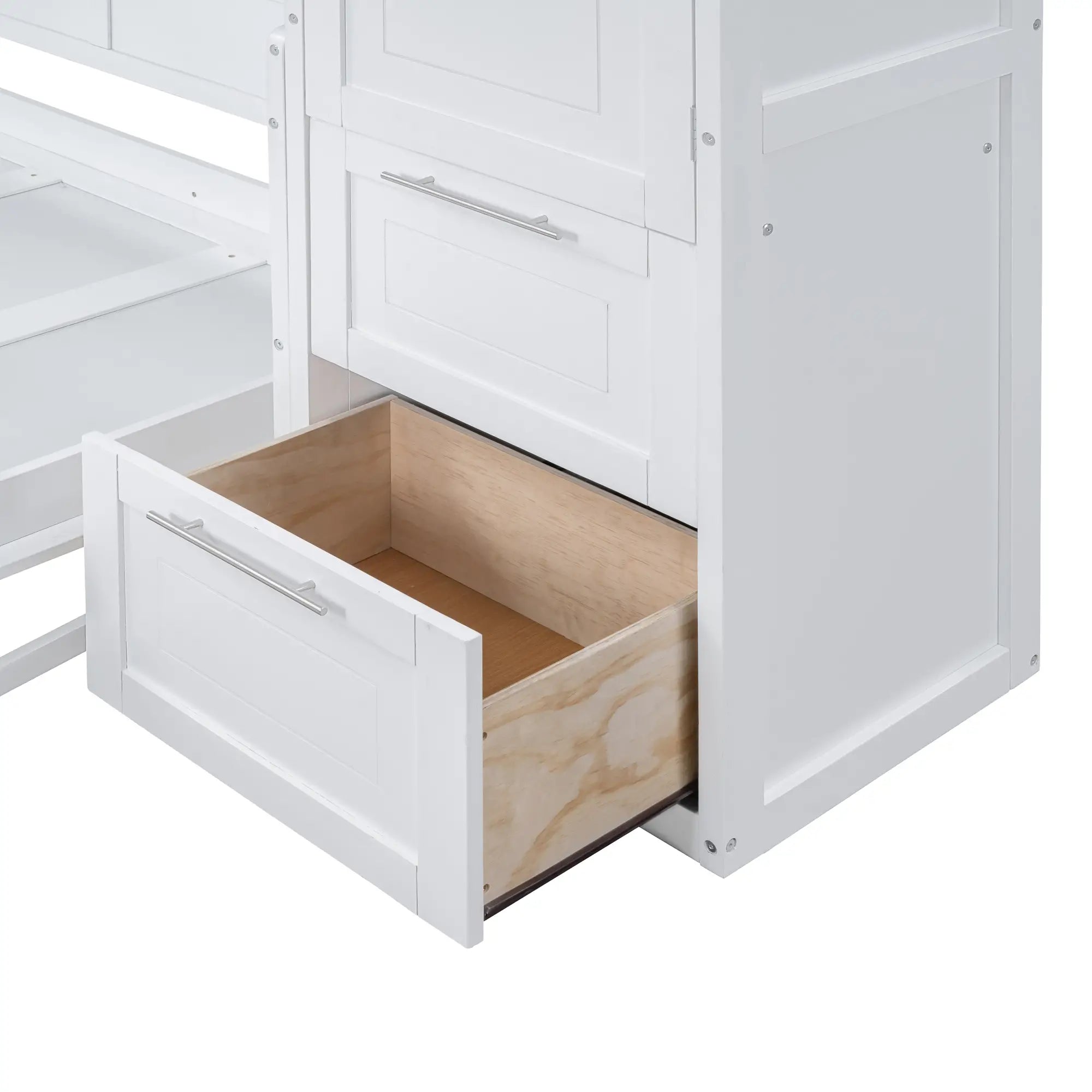 Murphy Bed with Closet, Drawers, 107.5