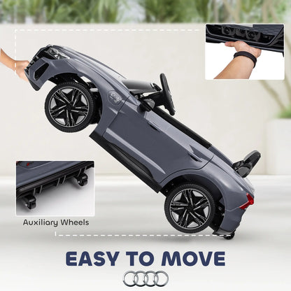 12V Ride-On Car With Remote Control, 3.1 MPH, Grey Electric Toy Cars at Gallery Canada